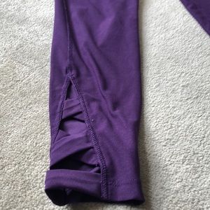 Purple workout leggings
